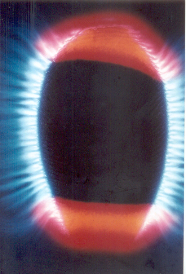 Fotografia bioeletrográfica nº 1 - Polegar Direito