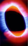 Halo bioeletrográfico, imagem representativa da técnica de Bioeletrografia